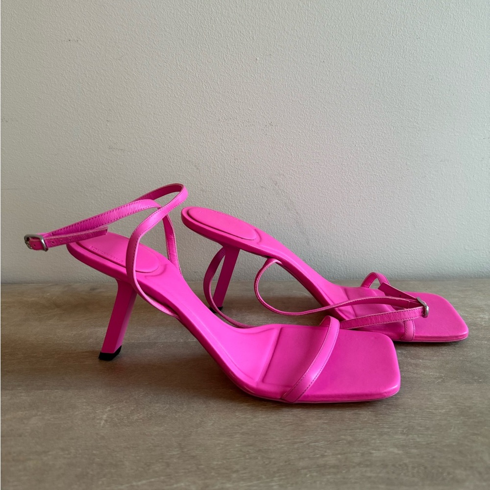 Balenciaga Fuchsia Pink Strappy Sandals sz 41